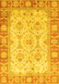 Oriental Yellow Modern Rug, abs3935yw