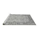 Sideview of Machine Washable Oriental Gray Modern Rug, wshabs3935gry