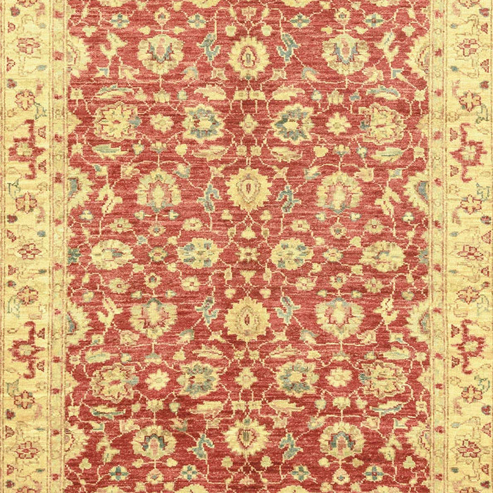 Abstract Chrome Gold Yellow Oriental Rug, abs3936