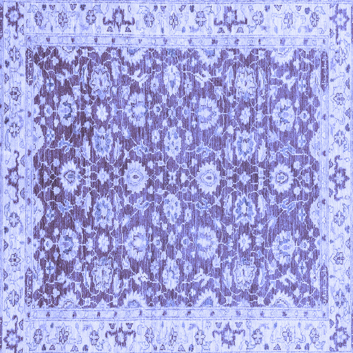 Square Oriental Blue Modern Rug, abs3936blu