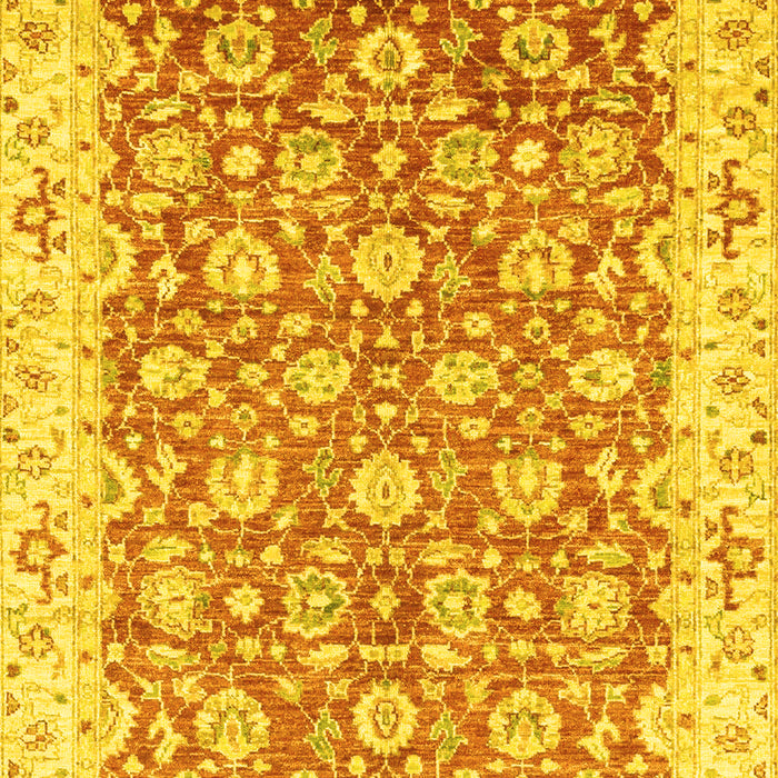 Machine Washable Oriental Yellow Modern Rug, wshabs3936yw