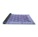 Sideview of Oriental Blue Modern Rug, abs3936blu