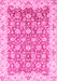 Machine Washable Oriental Pink Modern Rug, wshabs3936pnk