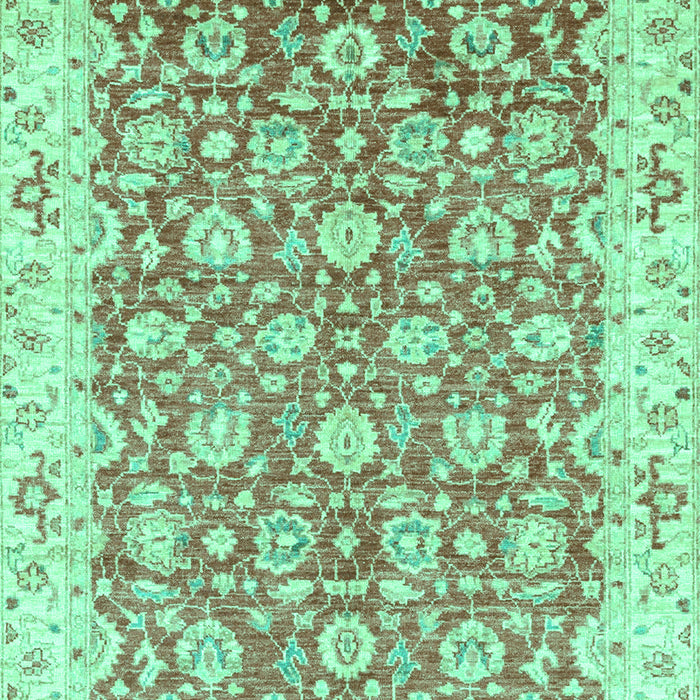 Machine Washable Oriental Turquoise Modern Area Rugs, wshabs3936turq