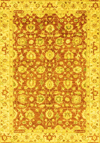 Oriental Yellow Modern Rug, abs3936yw