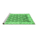 Sideview of Machine Washable Oriental Emerald Green Modern Area Rugs, wshabs3936emgrn