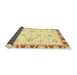 Sideview of Abstract Yellow Oriental Rug, abs3937