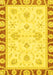 Machine Washable Oriental Yellow Modern Rug, wshabs3937yw