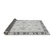 Sideview of Oriental Gray Modern Rug, abs3937gry