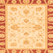 Square Oriental Orange Modern Rug, abs3937org