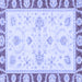 Square Oriental Blue Modern Rug, abs3937blu