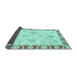 Sideview of Oriental Light Blue Modern Rug, abs3937lblu