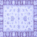 Square Oriental Blue Modern Rug, abs3938blu