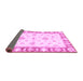 Sideview of Oriental Purple Modern Rug, abs3938pur