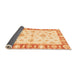 Sideview of Oriental Orange Modern Rug, abs3938org