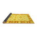 Sideview of Oriental Yellow Modern Rug, abs3938yw