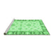 Sideview of Machine Washable Oriental Emerald Green Modern Area Rugs, wshabs3938emgrn