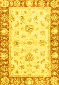 Oriental Yellow Modern Rug, abs3938yw