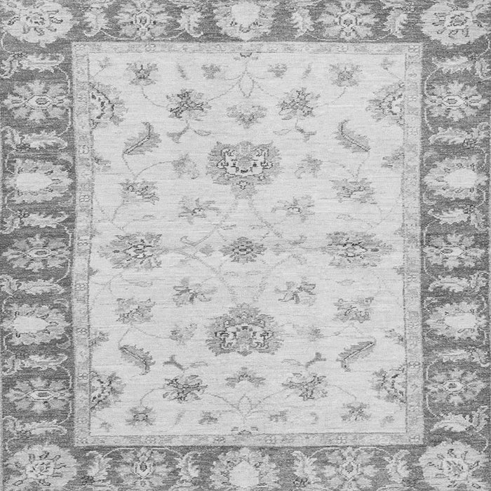 Square Oriental Gray Modern Rug, abs3938gry