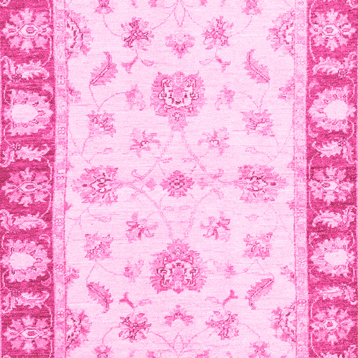 Machine Washable Oriental Pink Modern Rug, wshabs3938pnk