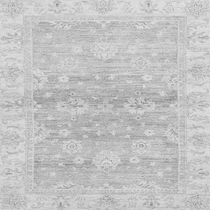 Square Machine Washable Oriental Gray Modern Rug, wshabs3939gry