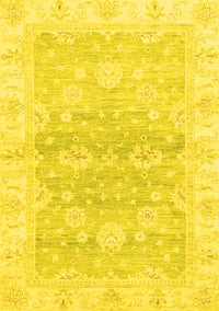 Oriental Yellow Modern Rug, abs3939yw