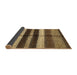 Sideview of Abstract Brown Modern Rug, abs393brn