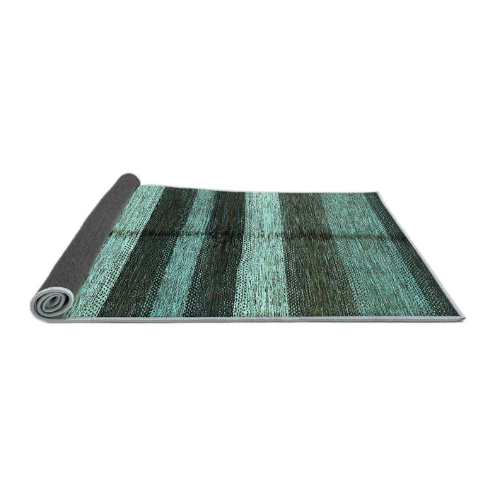 Sideview of Abstract Light Blue Modern Rug, abs393lblu