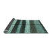 Sideview of Abstract Light Blue Modern Rug, abs393lblu