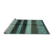 Sideview of Machine Washable Abstract Light Blue Modern Rug, wshabs393lblu