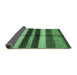 Sideview of Abstract Emerald Green Modern Rug, abs393emgrn