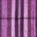 Square Machine Washable Abstract Purple Modern Area Rugs, wshabs393pur