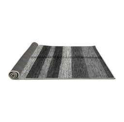 Sideview of Abstract Gray Modern Rug, abs393gry
