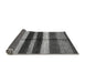 Sideview of Abstract Gray Modern Rug, abs393gry