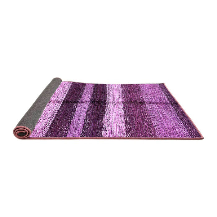 Sideview of Abstract Purple Modern Rug, abs393pur