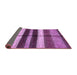 Sideview of Abstract Purple Modern Rug, abs393pur