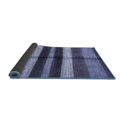 Sideview of Abstract Blue Modern Rug, abs393blu