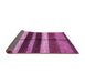 Sideview of Abstract Pink Modern Rug, abs393pnk