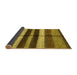 Sideview of Abstract Yellow Modern Rug, abs393yw