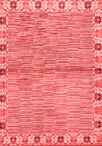 Abstract Red Modern Rug, abs3940red