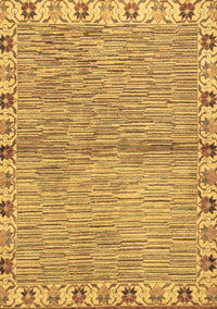 Abstract Brown Modern Rug, abs3940brn