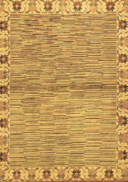 Abstract Brown Modern Rug, abs3940brn