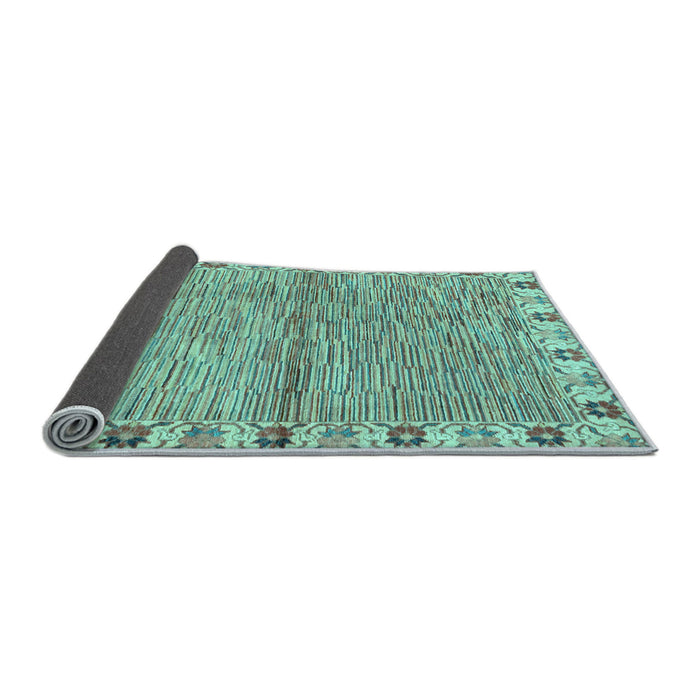 Sideview of Abstract Light Blue Modern Rug, abs3940lblu