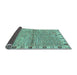 Sideview of Abstract Light Blue Modern Rug, abs3940lblu