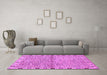 Machine Washable Abstract Purple Modern Area Rugs in a Living Room, wshabs3940pur