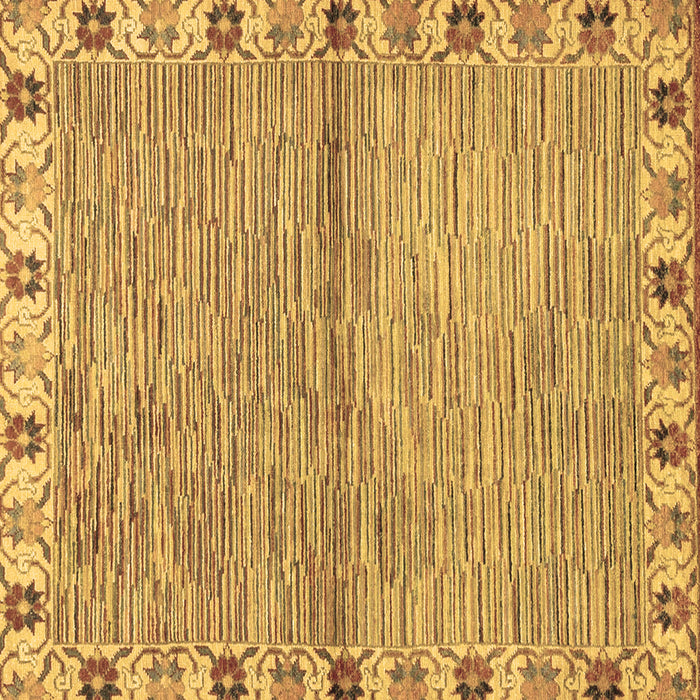 Square Abstract Brown Modern Rug, abs3940brn
