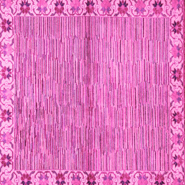 Square Abstract Pink Modern Rug, abs3940pnk