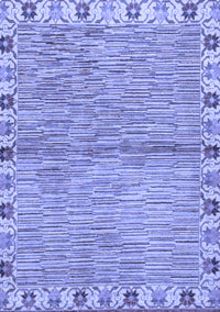 Abstract Blue Modern Rug, abs3940blu