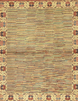 Abstract Chrome Gold Yellow Modern Rug, abs3940