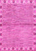 Machine Washable Abstract Pink Modern Rug, wshabs3940pnk